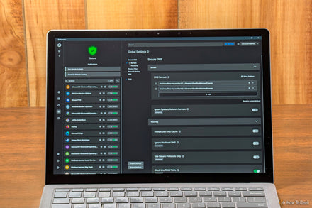 Screenshot of Portmaster UI showing live list of applications and their outbound connections