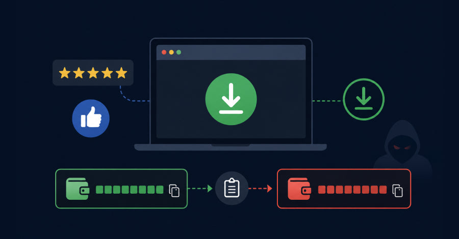 Malicious code on a computer screen