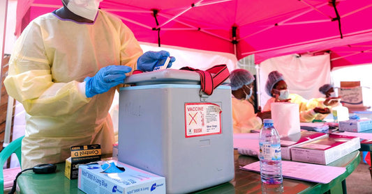 Ebola vaccine being administered
