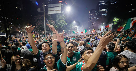 Mexican fans celebrating