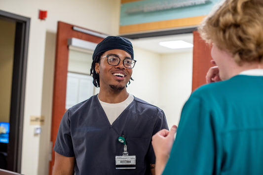 Male nurse in a hospital setting