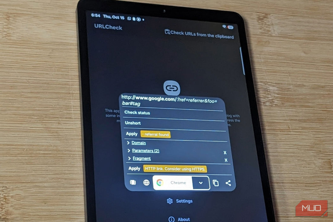 Android settings screen showing default browser selection for opening links