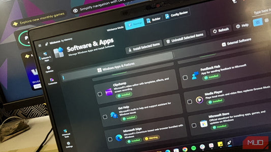 Screenshot of WinHance interface displaying a list of detected hidden bloatware on a Windows PC