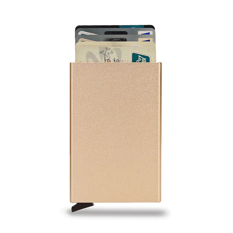 Anti-Magnetic Aluminum RFID Card Holder Wallet by Anti Spier