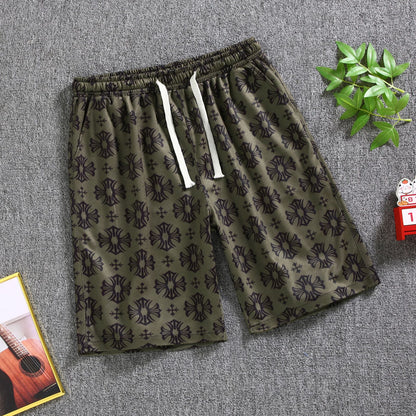 Quarter pants Men's summer beach pants Men's casual running shorts Men's 5 straight leg pants trend by Hypersku