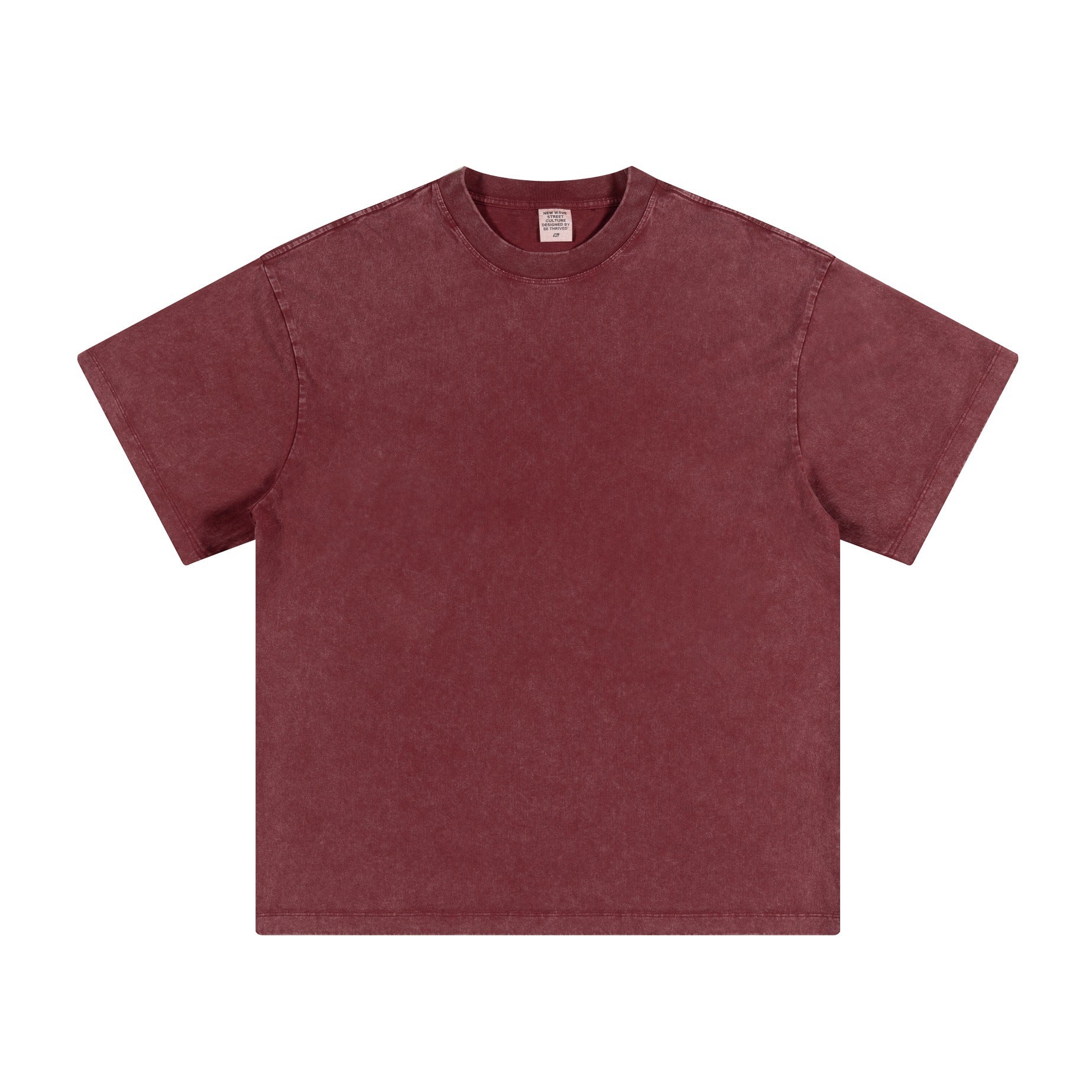Men's summer American youth fashion brand heavy all neckline cotton short sleeve loose trend T-shirt men by Hypersku