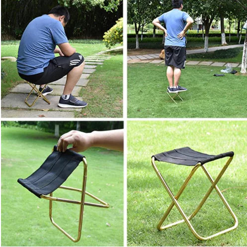 Outdoor Folding Chair - 7075 Aluminum Fishing Stool by Anti Spier