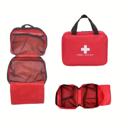 173pcs Large First Aid Kit: Portable Bag For Outdoor Hunting, Hiking, Camping And More - Including Emergency Supplies! by Anti Spier