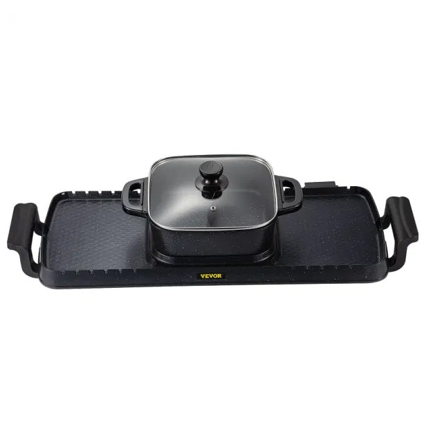 Multifunctional Teppanyaki Grill Pot With Dual Temp Control by Anti Spier
