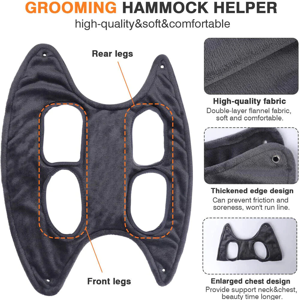 Portable Pet Dog Cat Grooming Hanging Hammock Harness Breathable Groom Helper US by Anti Spier
