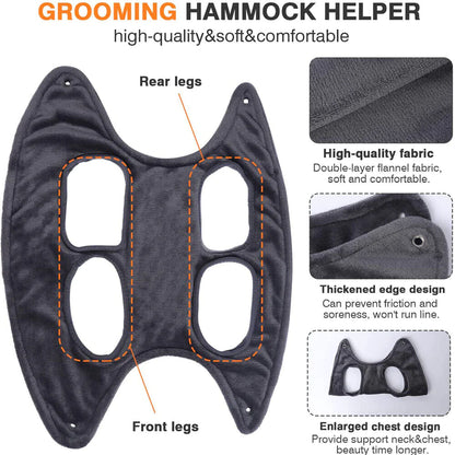 Portable Pet Dog Cat Grooming Hanging Hammock Harness Breathable Groom Helper US by Anti Spier