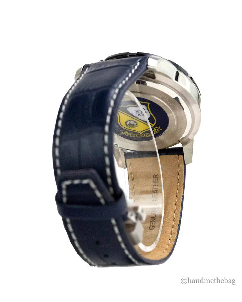 Citizen Blue Angels Skyhawk AT Crocodile Print Strap Watch by Anti Spier
