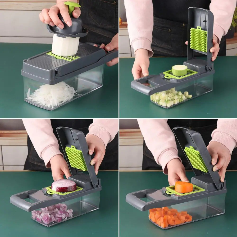 16 in 1 Multifunctional Vegetable Chopper by Anti Spier