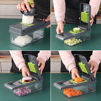 16 in 1 Multifunctional Vegetable Chopper by Anti Spier