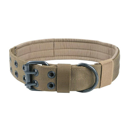 2" Wide Tactical Heavy Duty Nylon Large Dog Collar K9 Military With Metal Buckle by Anti Spier