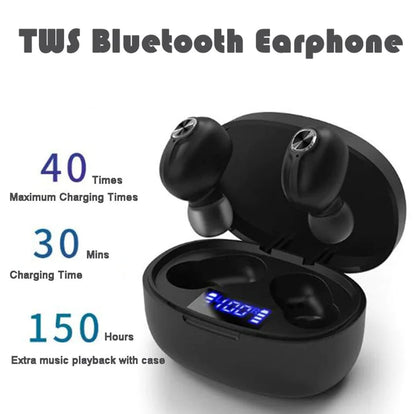 TWS Bluetooth Earbuds Waterproof Bluetooth 5.1 Headset Noise Cancelling Wireless by Anti Spier