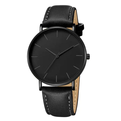Simple Leather Men's Luxury Watches by Anti Spier