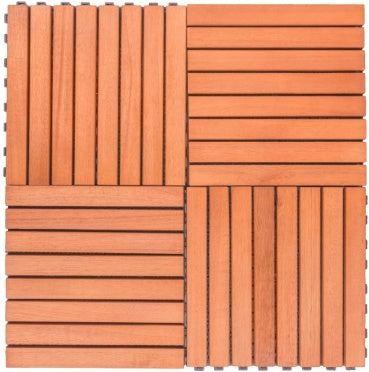 Wooden Interlocking Deck Tiles by Anti Spier
