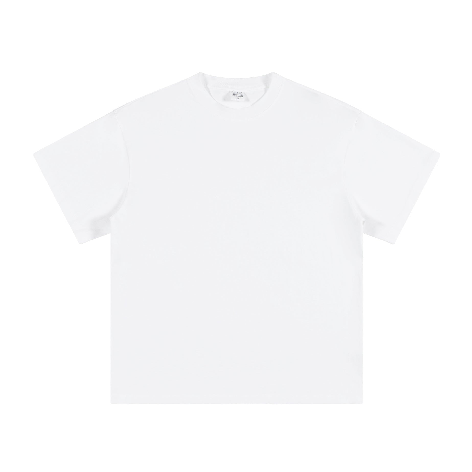 Men's summer American youth fashion brand heavy all neckline cotton short sleeve loose trend T-shirt men by Hypersku