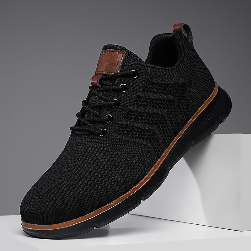 Men's casual shoes made of woven mesh fabric, large-sized men's casual shoes by Hypersku