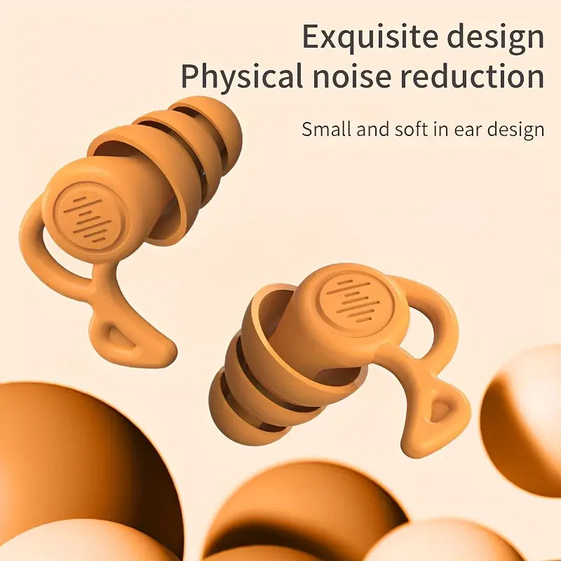 Silicone Noise-Canceling Earplugs for Sleeping - Reusable, Snore & Swimming Comfort, Quiet Night's Rest by Anti Spier