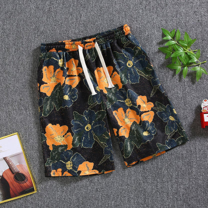 Quarter pants Men's summer beach pants Men's casual running shorts Men's 5 straight leg pants trend by Hypersku