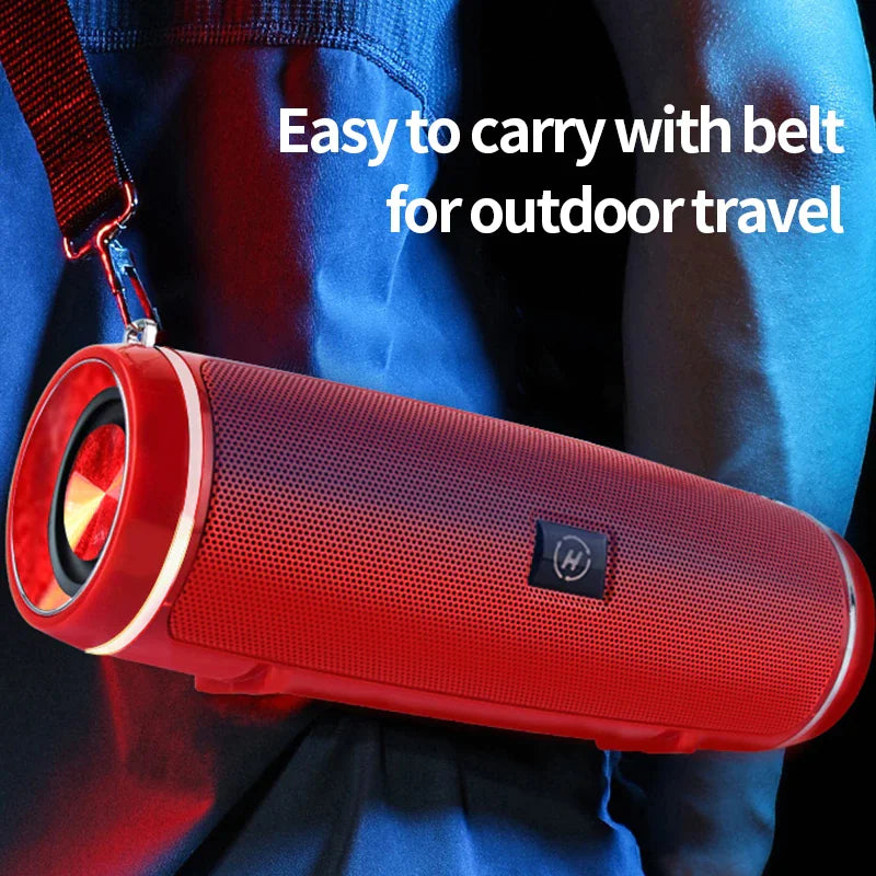 Bluetooth 5.1 Speaker Wireless Waterproof Outdoor Stereo LOUD Bass USB/TF Strap by Anti Spier