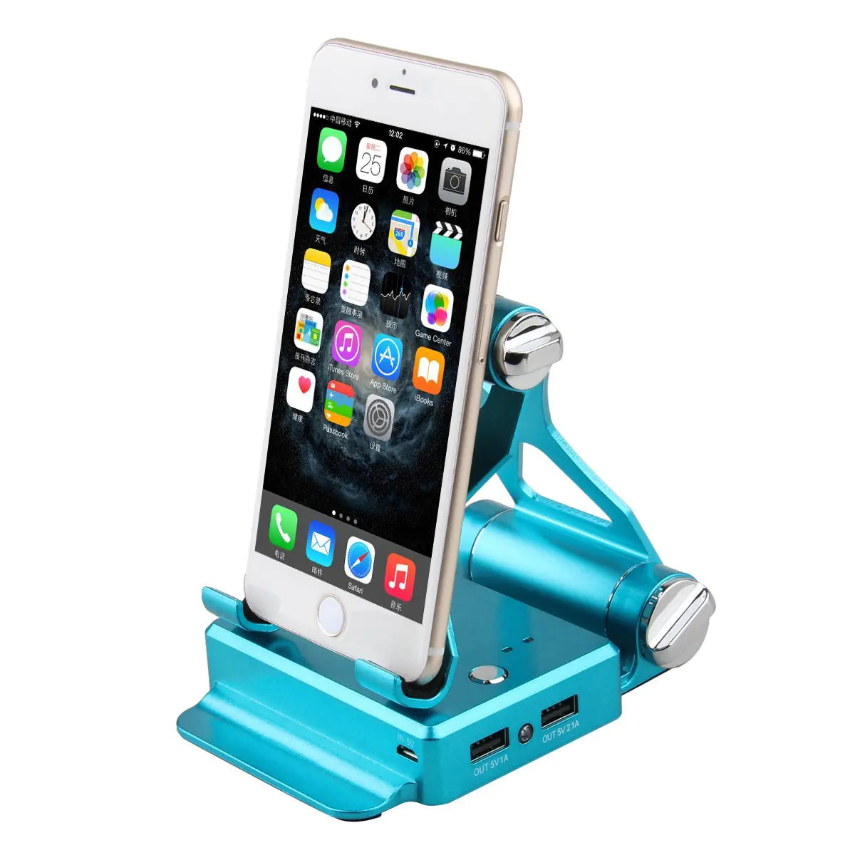 Podium Style Stand With Extended Battery Up To 200% For iPad, iPhone And Other Smart Gadgets by Anti Spier