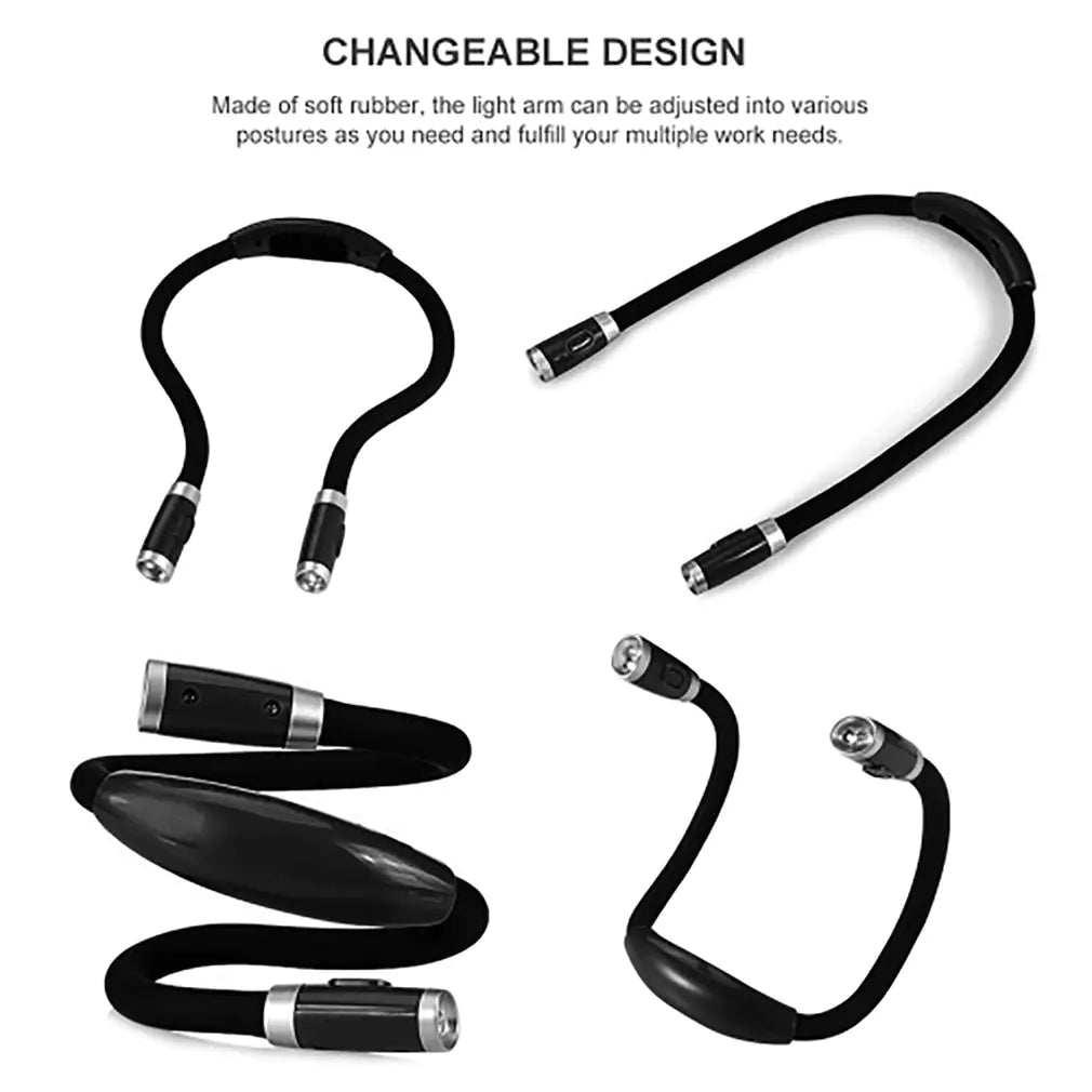 Portable Rechargeable Neck Reading Light for Outdoors by Anti Spier
