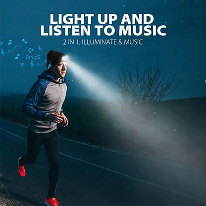 LED Hat With Stereo Headset by Anti Spier