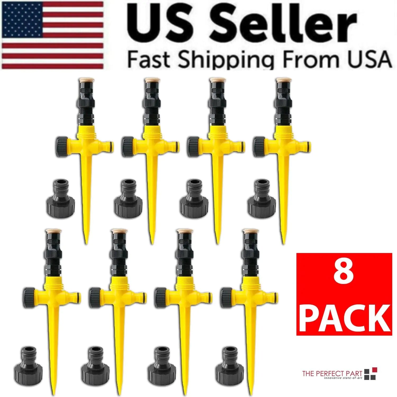 360° Rotation Auto Irrigation System Garden Lawn Sprinkler Patio Save Water USA by Anti Spier