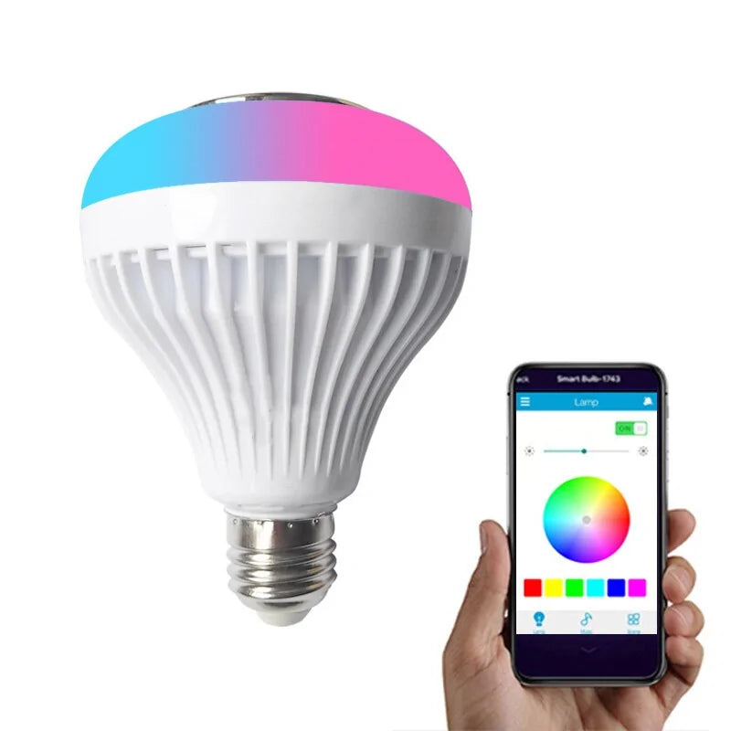 LED Bulb RGB Light Wireless Bluetooth Audio Speaker by Anti Spier