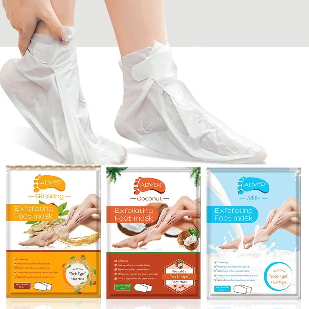1 Pair Exfoliating Moisture Feet Mask Pedicure Cuticles Peel Off Dead Skin Remover Foot Care by Anti Spier