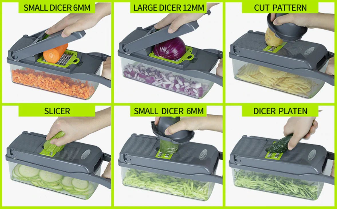 10 in 1 Multifunctional Cutter Shredder Slicer by Anti Spier