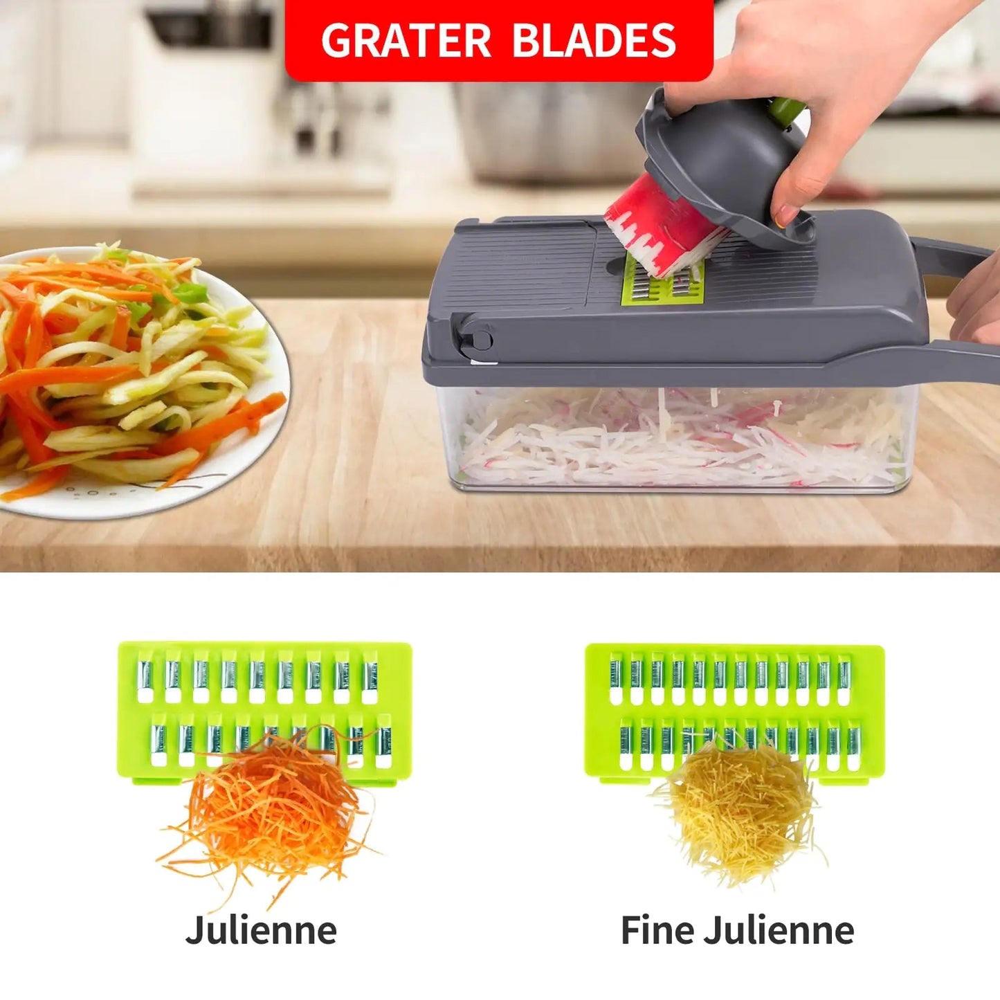 10 in 1 Multifunctional Cutter Shredder Slicer by Anti Spier