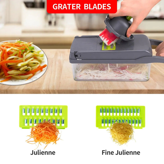 10 in 1 Multifunctional Cutter Shredder Slicer by Anti Spier