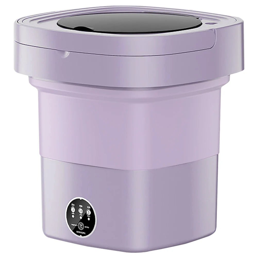 10 L Portable Washing Machine with Timer Folding Washing Machine Laundry Cleaning Washer for Apartment Laundry Camping RV Travel by Anti Spier