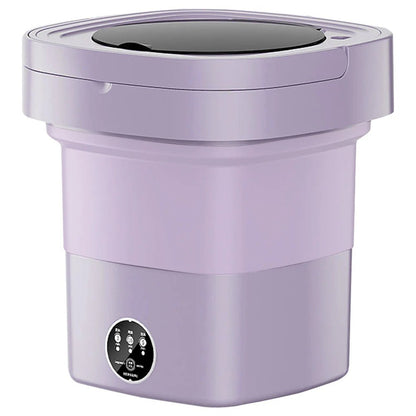 10 L Portable Washing Machine with Timer Folding Washing Machine Laundry Cleaning Washer for Apartment Laundry Camping RV Travel by Anti Spier
