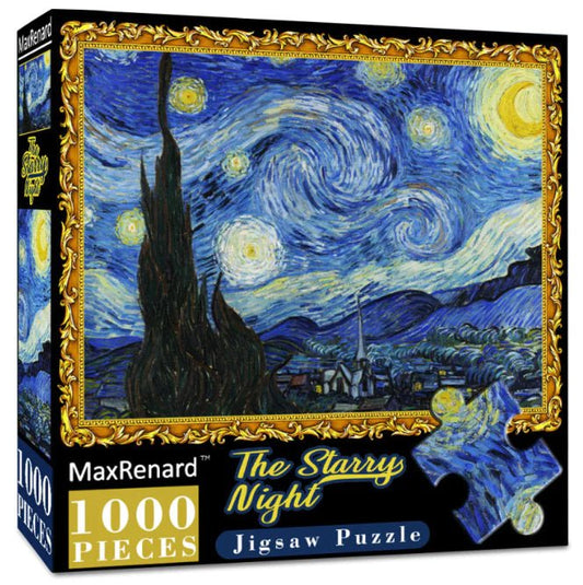 1000 Pieces Van Gogh Starry Night Pressure Puzzle by Anti Spier