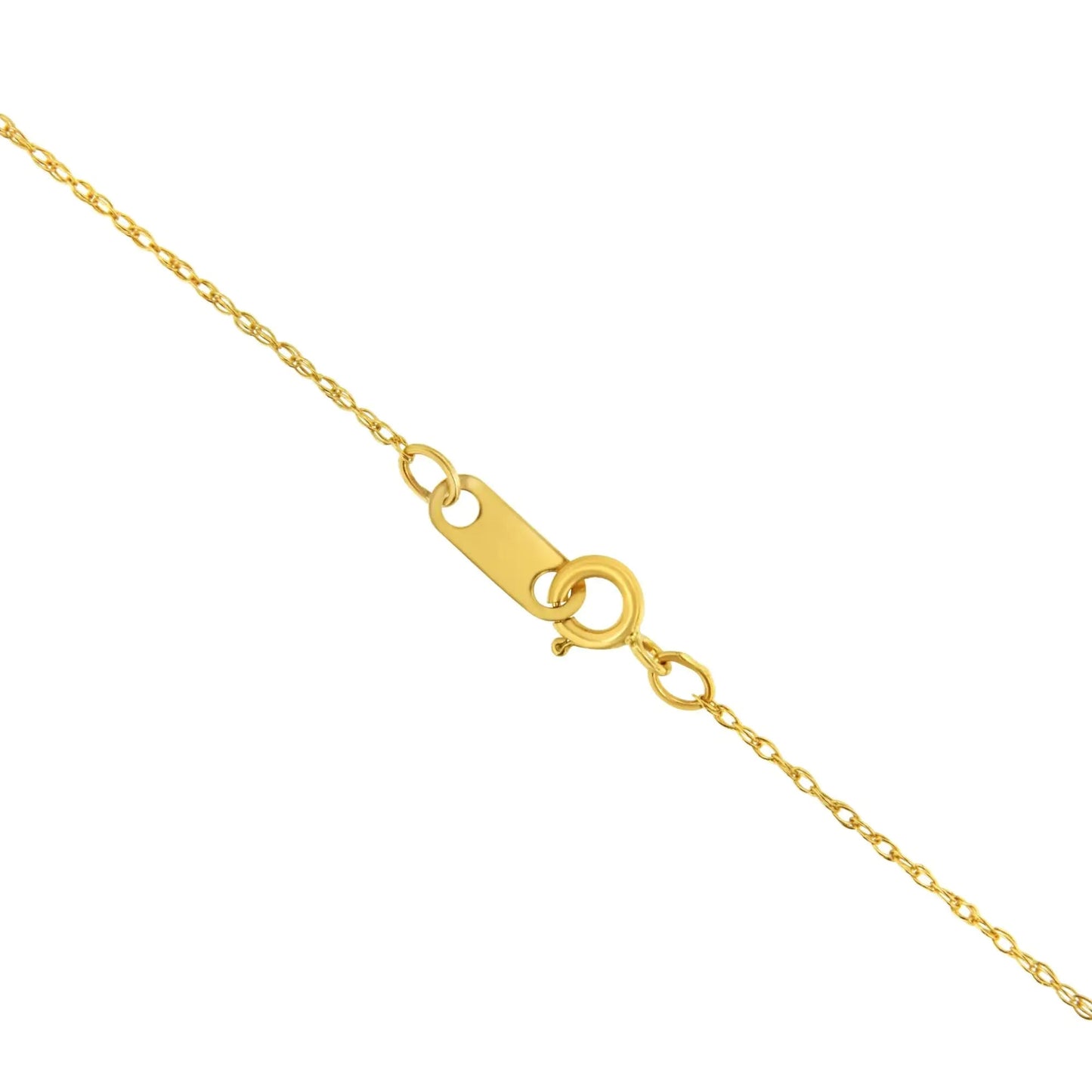 10K Gold 0.5 mm Slender & Dainty Fine Rope Chain Necklace by Anti Spier