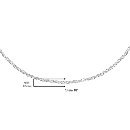 10K Gold 0.5 mm Slender & Dainty Fine Rope Chain Necklace by Anti Spier