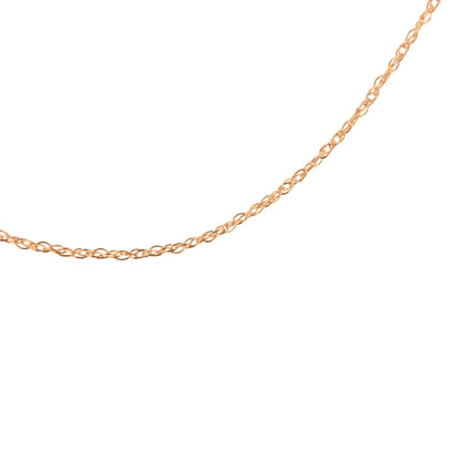 10K Gold 0.5 mm Slender & Dainty Fine Rope Chain Necklace by Anti Spier