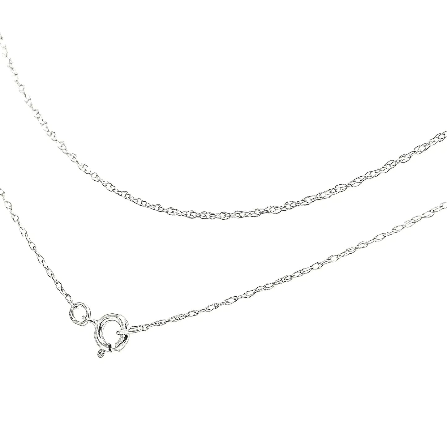 10K Gold 0.5 mm Slender & Dainty Fine Rope Chain Necklace by Anti Spier