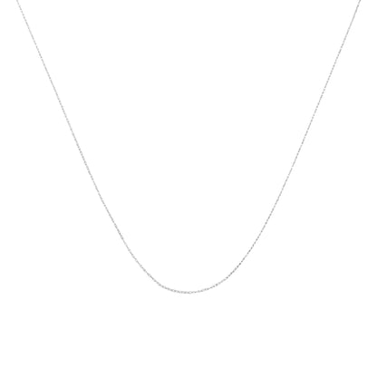 10K Gold 0.5 mm Slender & Dainty Fine Rope Chain Necklace by Anti Spier