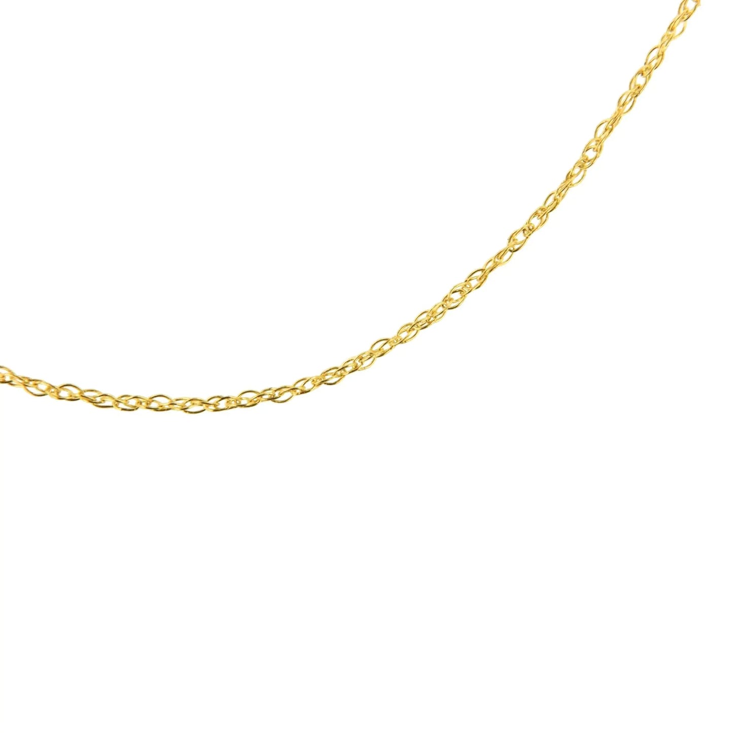 10K Gold 0.5 mm Slender & Dainty Fine Rope Chain Necklace by Anti Spier