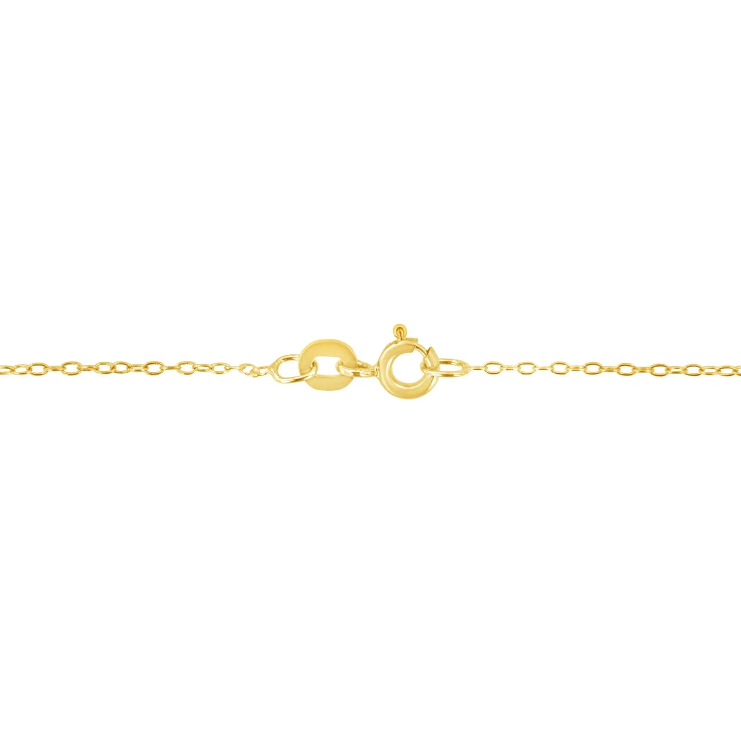 10K Gold 1/5 Cttw Princess Cut Diamond 3 Stone Drop 18" Pendant Necklace (H-I Color, SI2-I1 Clarity) by Anti Spier