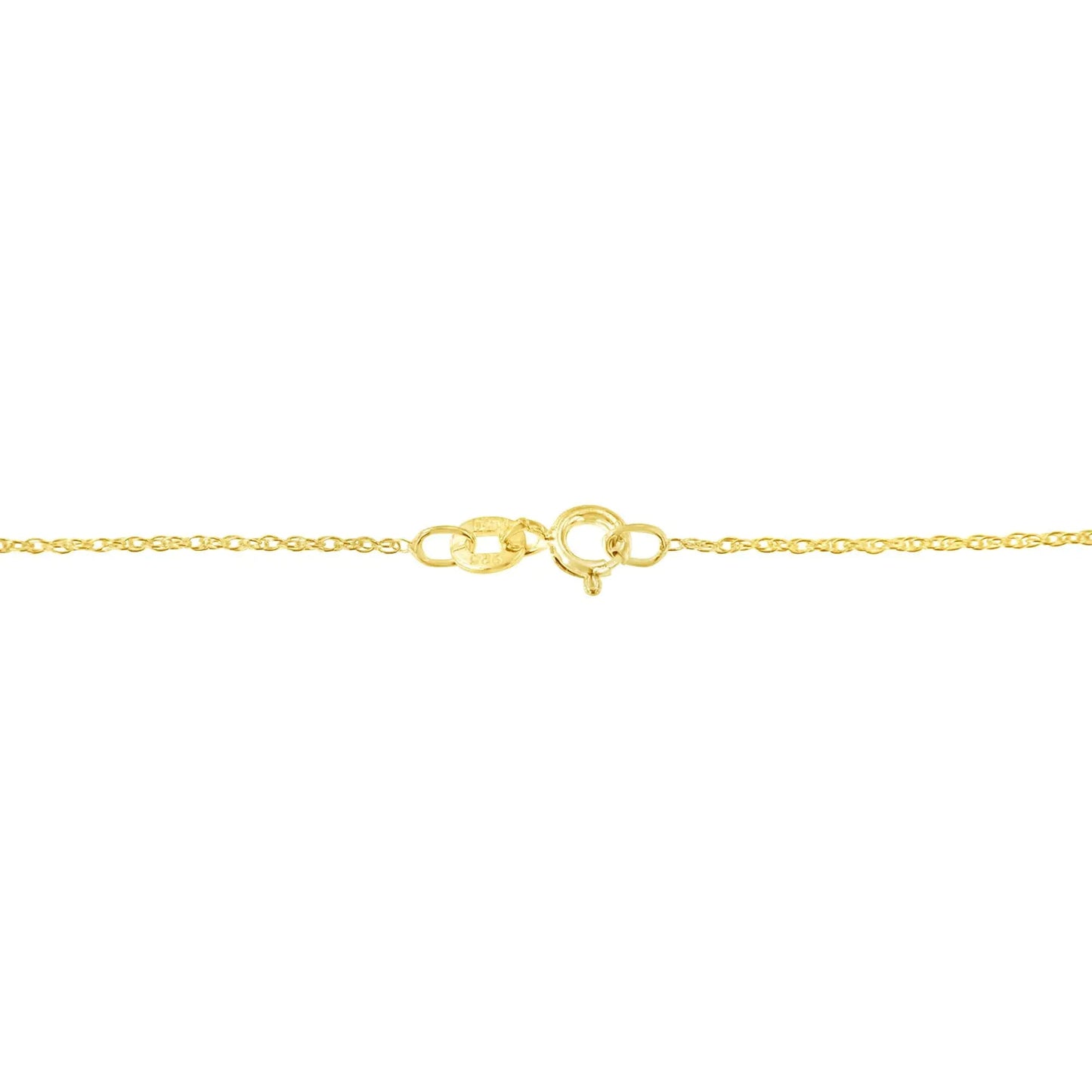 10K Gold 1/5 Cttw Princess Cut Diamond 3 Stone Drop 18" Pendant Necklace (H-I Color, SI2-I1 Clarity) by Anti Spier