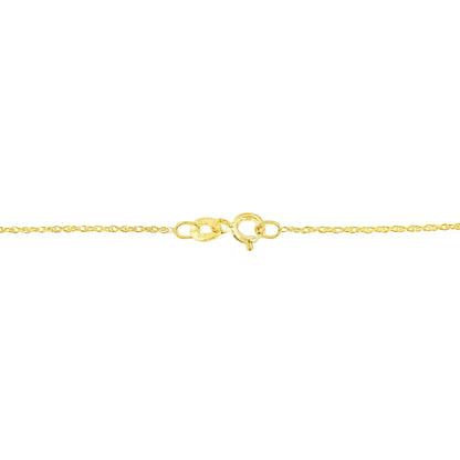 10K Gold 1/5 Cttw Princess Cut Diamond 3 Stone Drop 18" Pendant Necklace (H-I Color, SI2-I1 Clarity) by Anti Spier