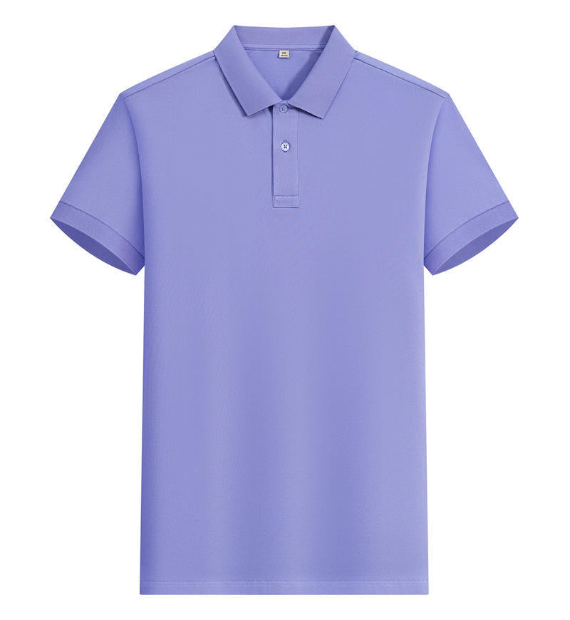 200g Island cotton polo shirt, cotton , cashmere texture, silk luster, moisture-wicking, anti-wrinkle, wear-resistant, short-sleeved by Hypersku