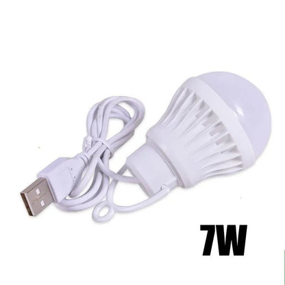 1/2pc 3W/5W/7W Usb Bulb Light Portable Lamp Led for Hiking Camping Tent Travel Work with Notebook Christmas for Home by Anti Spier